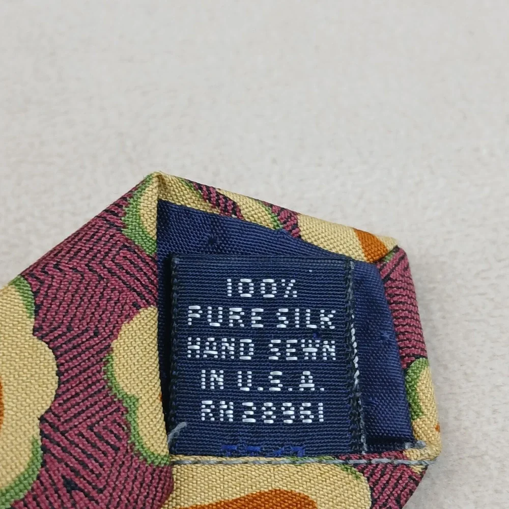 VTG‎ Burberrys Of London 3.5x60 Mens Silk Tie Woven Paisley